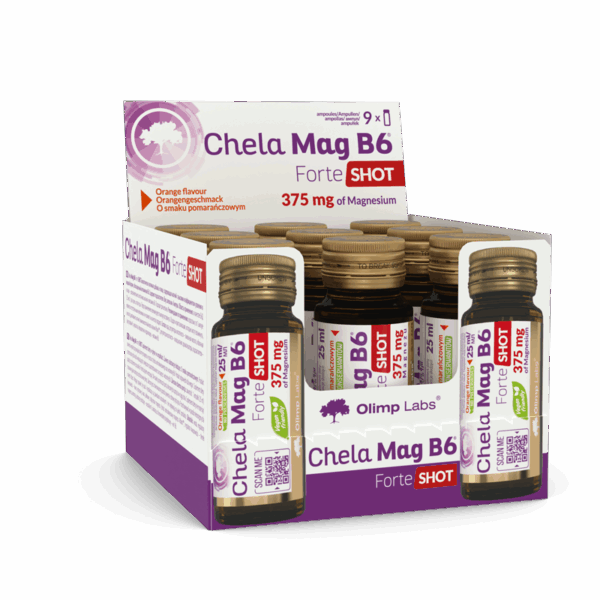 Olimp Chela Mag B6 Forte Shot 25 ml x 9