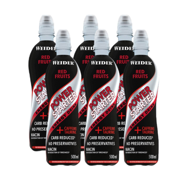 Weider Power Starter Energy Drink (6 x 500 ml)