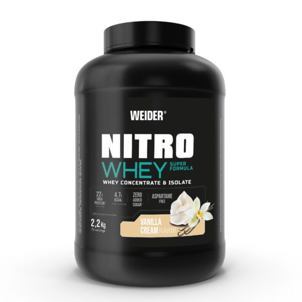 WEIDER Nitro Whey BIO Super Formula 2.2kg Vanilla Cream
