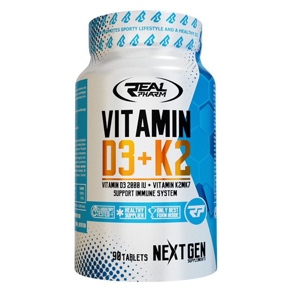 Real Pharm Vitamin D3+K2 90 tabs
